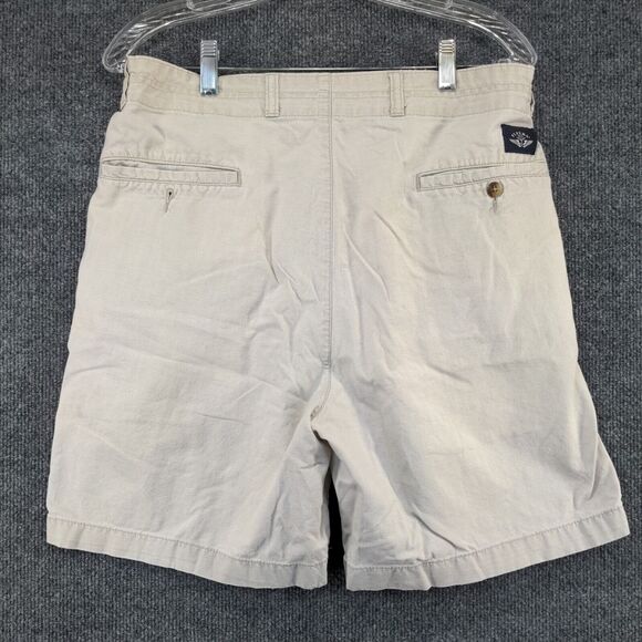Dockers Mens Chino Shorts Cream Size 34 Slash Pockets Distressed - Picture 3 of 16